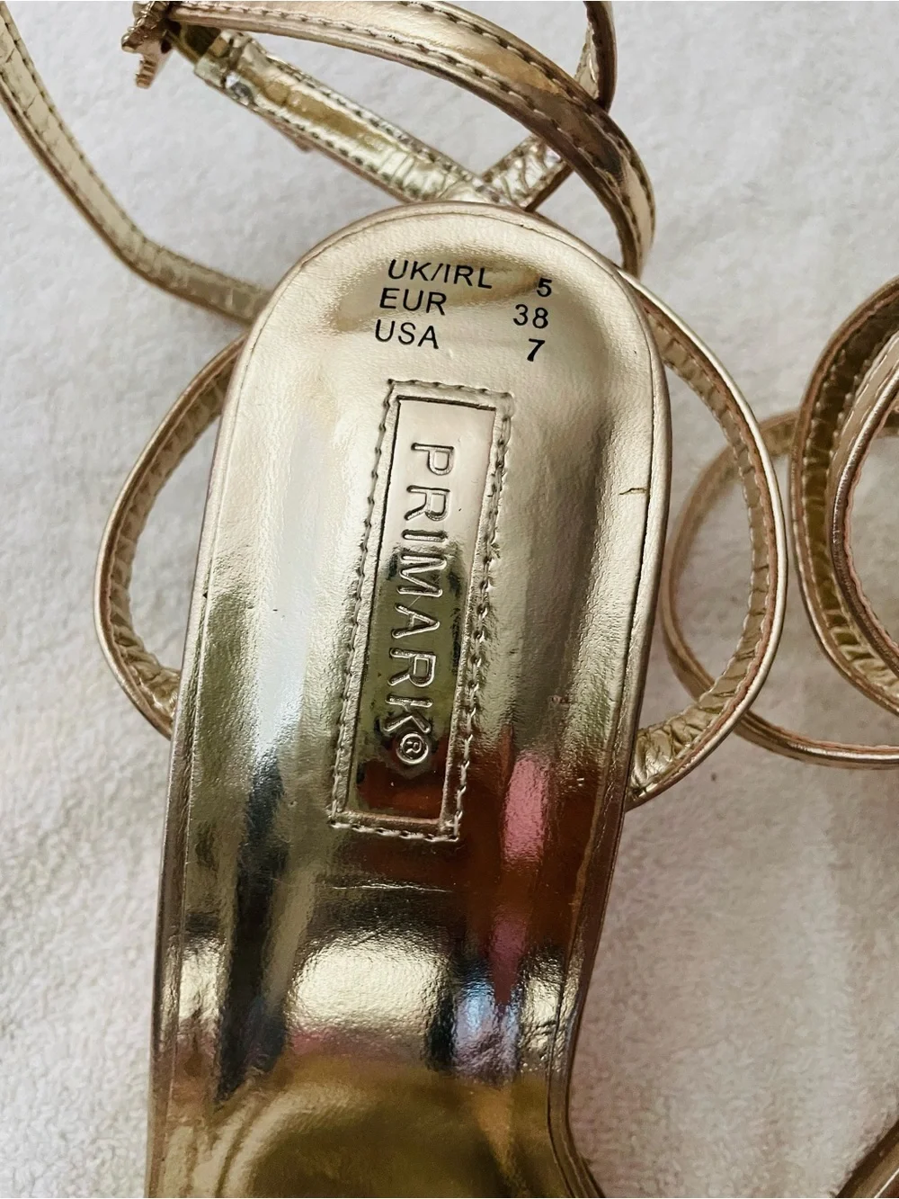 NWT 2 Pairs of Primark Metallic Heels